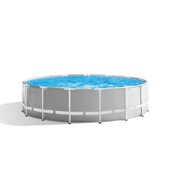 Intex 15ft x 48in Prism Frame Pool Set with Ladder, Cover, & Pump