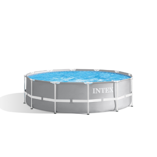 Intex | Prism Frame Pool | Round Shape | 26716 | Capacity 8600 L | 366* 99 cm | Set of 13 pieces
