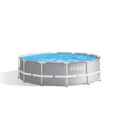 Intex | Prism Frame Pool | Round Shape | 26716 | Capacity 8600 L | 366* 99 cm | Set of 13 pieces