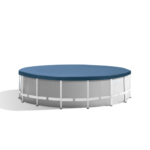 Intex 15ft x 48in Prism Frame Pool Set with Ladder, Cover, & Pump