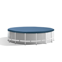 Intex 15ft x 48in Prism Frame Pool Set with Ladder, Cover, & Pump