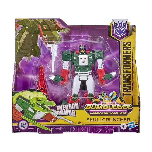 Transformers Bumblebee Cyberverse Adventures Ultra Class Skullcruncher Action Figure - Combines with Energon Armor to Power Up, for Kids Ages 6 and Up, 6.75-inch, Red