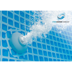Intex | Prism Frame Pool | Round Shape | 26716 | Capacity 8600 L | 366* 99 cm | Set of 13 pieces