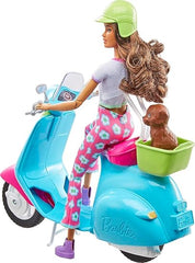 Barbie Fashionistas Doll & Scooter, Travel Playset