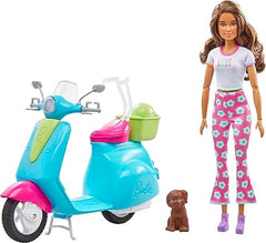 Barbie Fashionistas Doll & Scooter, Travel Playset